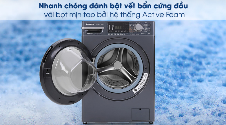 Máy giặt Panasonic Inverter 10.5 Kg NA-V105FX2BV - Hệ thống Active Foam