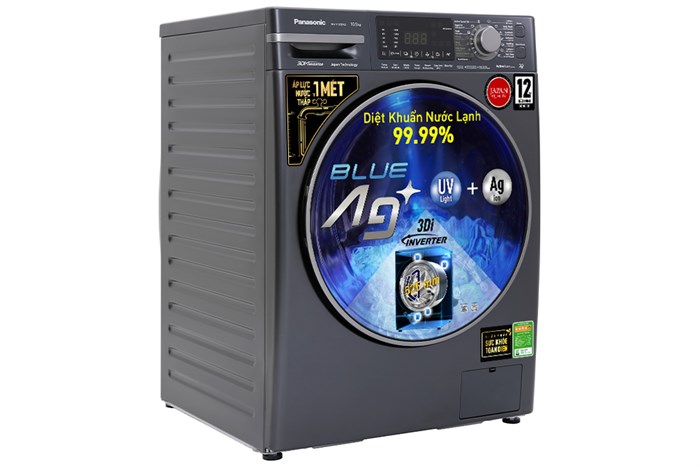 Máy giặt Panasonic Inverter 10.5 Kg NA-V105FX2BV Màu Đen - Bạc