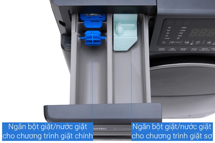 Máy giặt Panasonic Inverter 10.5 Kg NA-V105FX2BV Màu Đen - Bạc