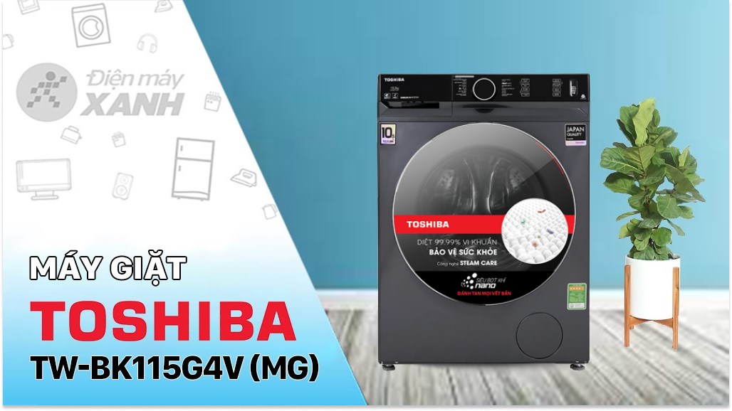 Máy giặt Toshiba Inverter 10.5 Kg TW-BK115G4V (MG)