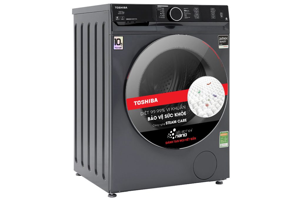 Máy giặt Toshiba Inverter 10.5 Kg TW-BK115G4V (MG) Màu Xám