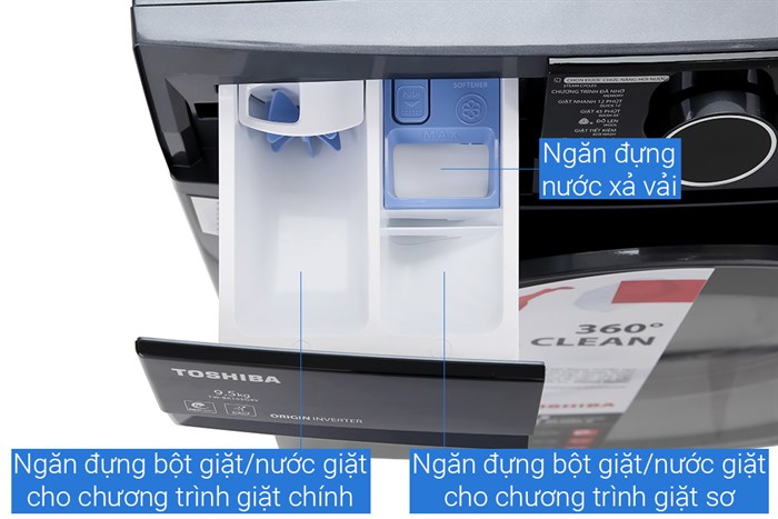 Máy giặt Toshiba Inverter 10.5 Kg TW-BK115G4V (MG) Màu Xám