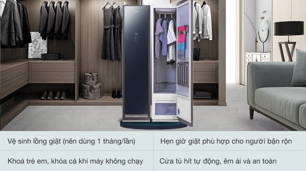 Tủ chăm sóc áo quần thông minh Samsung DF60R8600CG/SV