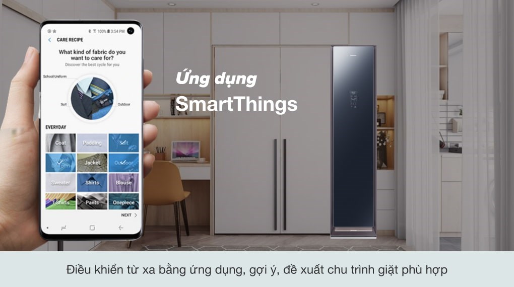 Tủ chăm sóc áo quần thông minh Samsung DF60R8600CG/SV