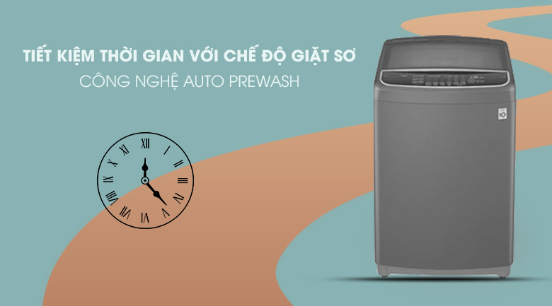 Máy giặt LG Inverter 11.5 kg T2351VSAB - chế độ giặt sơ Auto Prewash