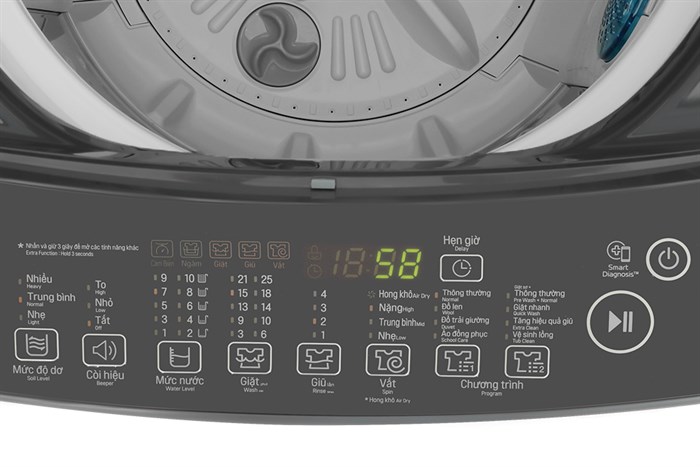 Máy giặt LG TurboDrum Inverter 11.5 kg T2351VSAB Màu Xám