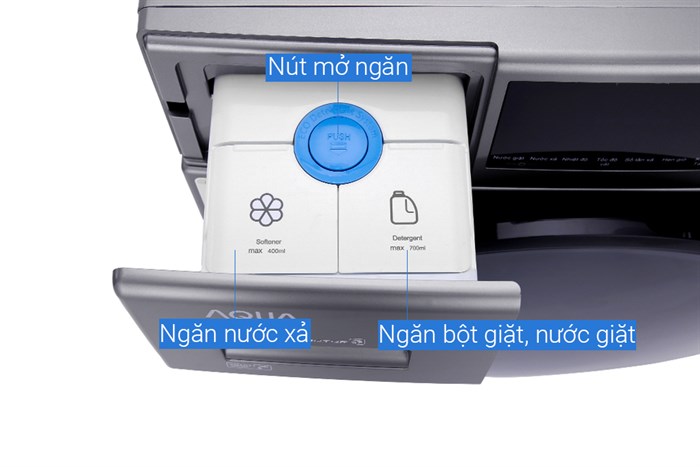 Máy giặt AQUA Inverter 9.0 KG AQD-DD900F S Màu Bạc