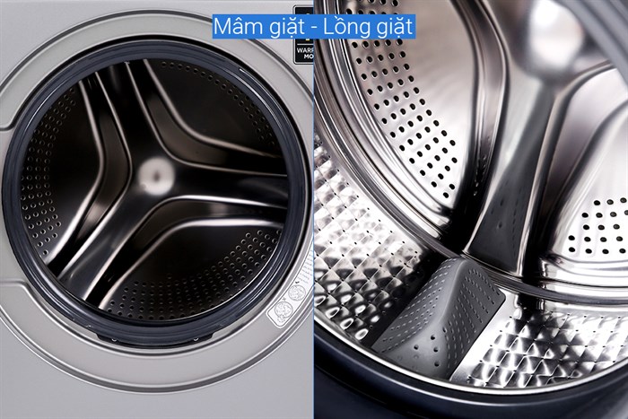 Máy giặt AQUA Inverter 9.0 KG AQD-DD900F S Màu Bạc