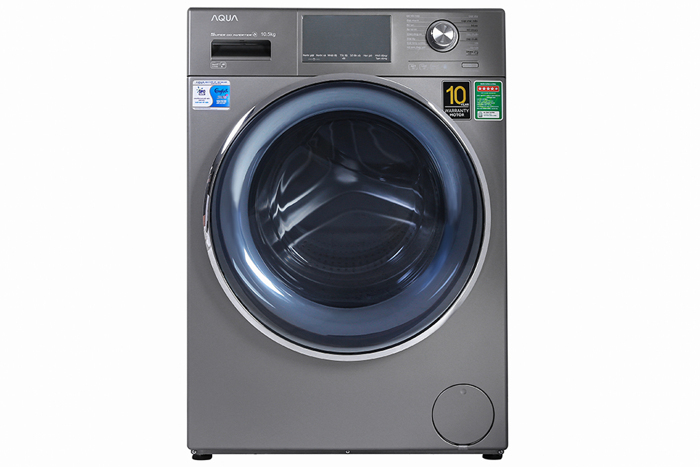 Máy giặt Aqua Inverter 10.5 KG AQD-DD1050E S chính hãng