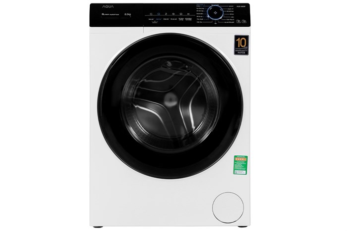 Máy giặt Aqua 8kg inverter cửa ngang AQD-A800F.W