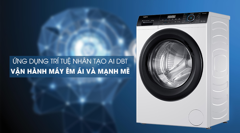 Máy giặt Aqua Inverter 8 KG AQD-A800F W ứng dụng trí tuệ nhân tạo Máy giặt Aqua Inverter 8 KG AQD-A800F W ứng dụng trí tuệ nhân tạo
