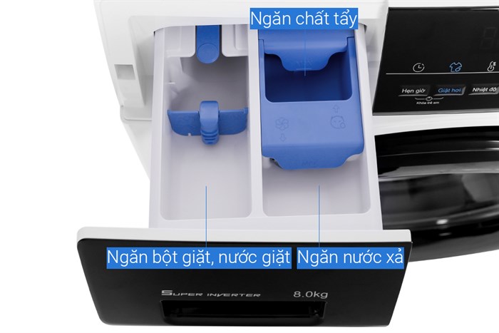 Máy giặt Aqua Inverter 8 KG AQD-A800F W Màu Trắng