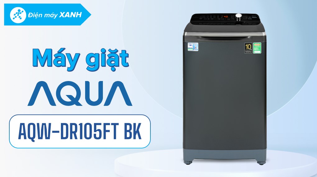 Máy giặt Aqua Inverter 10.5 KG AQW-DR105FT BK