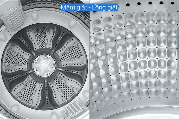 Máy giặt Aqua Inverter 10.5 KG AQW-DR105FT BK Màu Xám