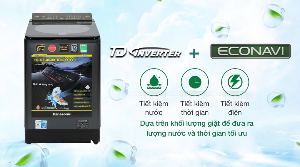 Máy giặt Panasonic Inverter 12.5 Kg NA-FD125V1BV