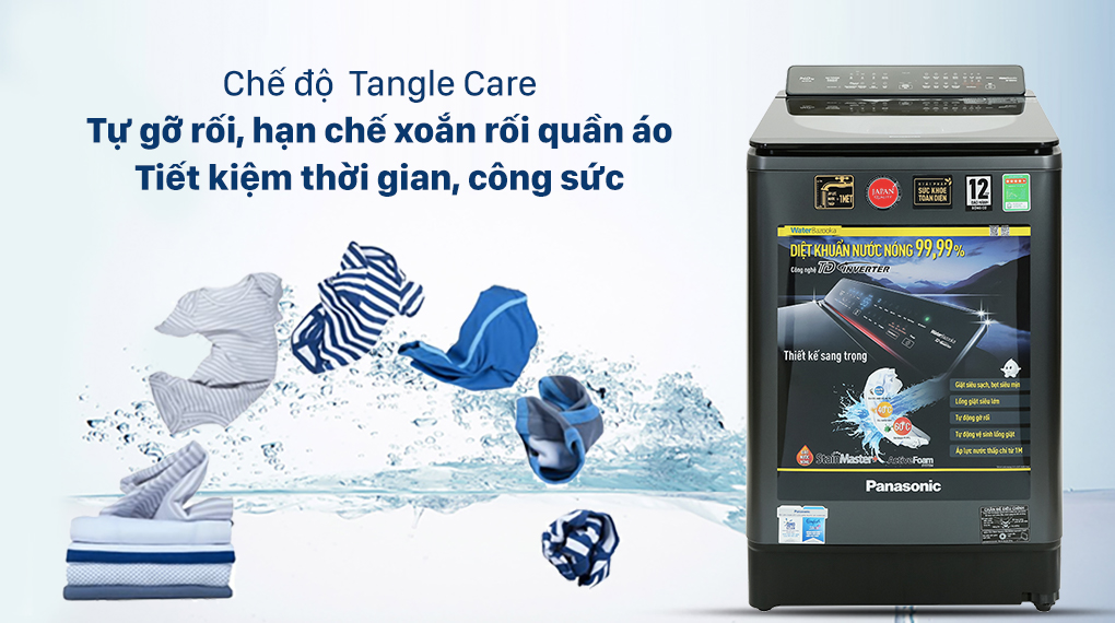 Máy giặt Panasonic NA-FD14V1BRV - Tangle Care