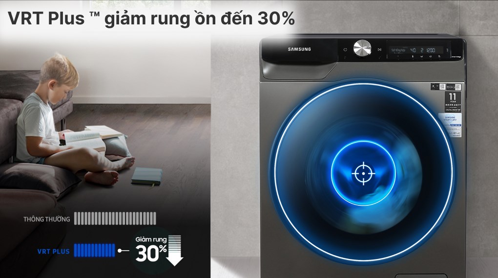 Máy giặt Samsung AI Inverter 10 kg WW10T634DLX/SV