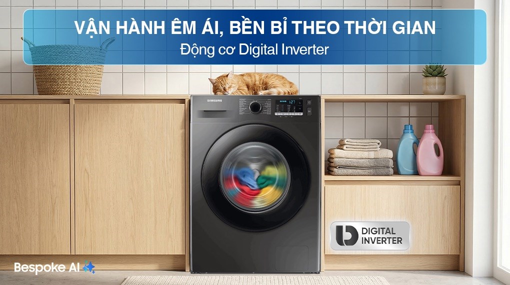 Máy giặt Samsung Inverter 9.5 kg WW95TA046AX/SV