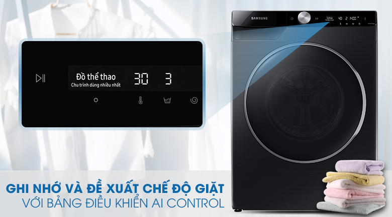 Máy giặt Samsung AI Inverter 9kg WW90TP44DSB/SV - 6
