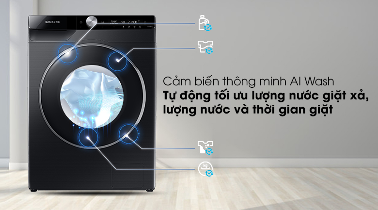 Máy giặt Samsung AI Inverter 9kg WW90TP44DSB/SV - 2