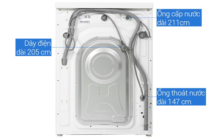 Máy giặt Samsung Addwash Inverter 8.5kg WW85T554DAW/SV Màu Trắng