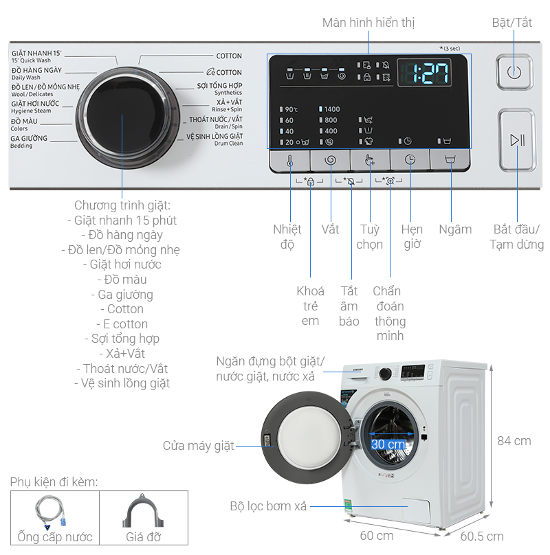Máy giặt Samsung Inverter: Bạn đang tìm kiếm một máy giặt hiện đại, tiết kiệm điện và dễ sử dụng? Máy giặt Samsung Inverter chính là lựa chọn tuyệt vời nhất cho bạn. Với thiết kế thông minh và công nghệ tiên tiến, máy giặt này giúp bạn tiết kiệm năng lượng, thời gian và tiền bạc mà vẫn giặt được quần áo sạch và tươi mới.