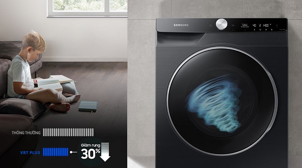 Máy giặt sấy Samsung AI Inverter 14kg WD14TP44DSB/SV
