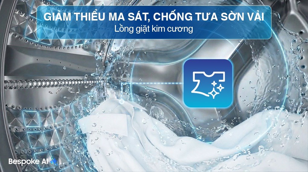 Máy giặt sấy Samsung AI Ecobubble Inverter giặt 11 kg - sấy 7 kg WD11T734DBX/SV