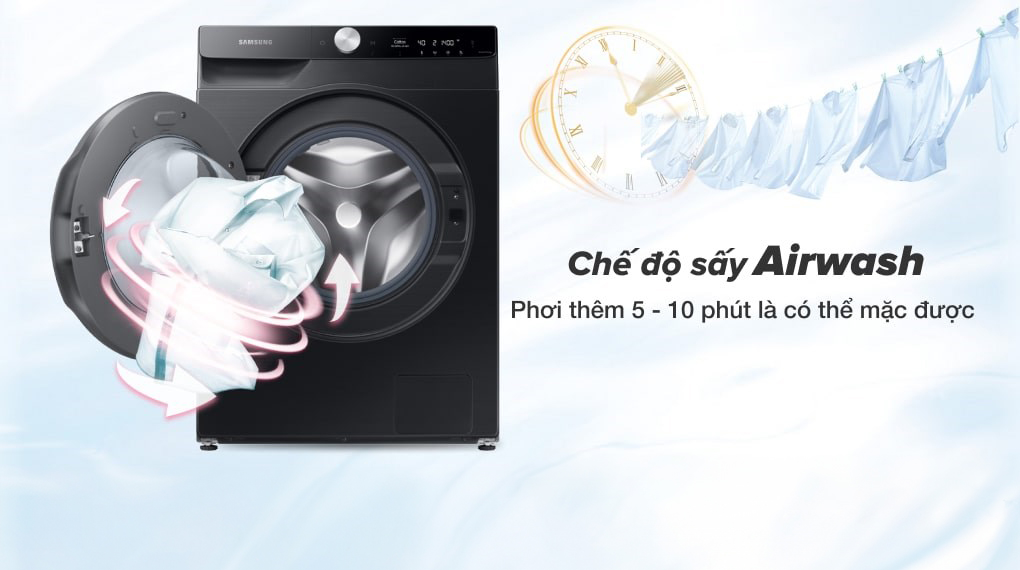 Máy giặt sấy Samsung 11kg WD11T734DBX/SV - Air Wash
