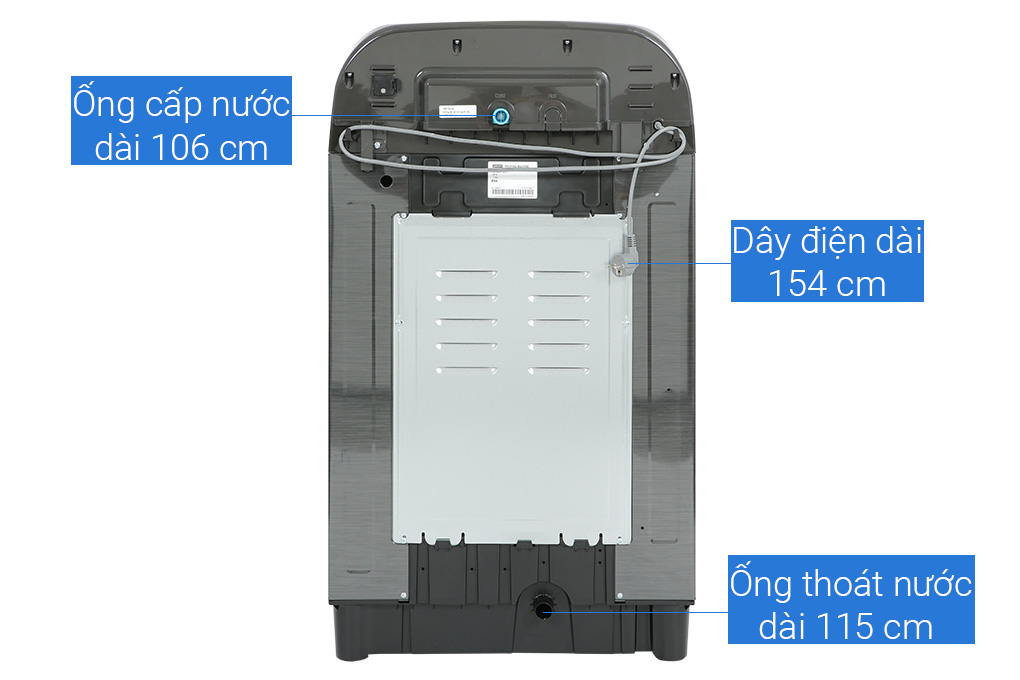 Máy giặt Samsung Inverter 11 kg WA11T5260BV/SV Màu Đen