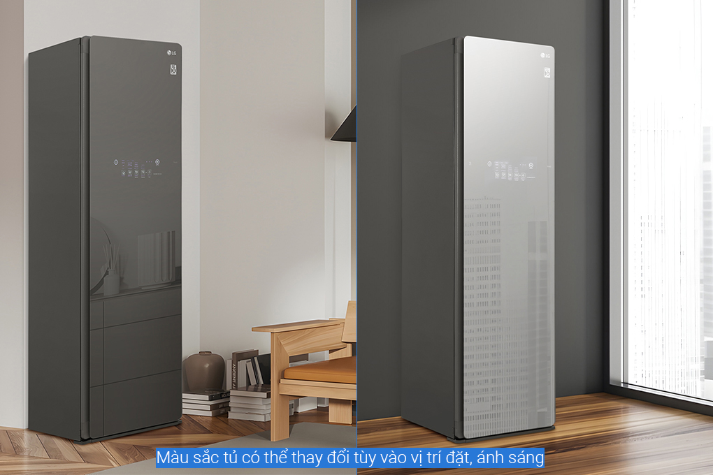 Tủ chăm sóc quần áo thông minh LG Styler Inverter 5 móc S5MB Màu Chrome