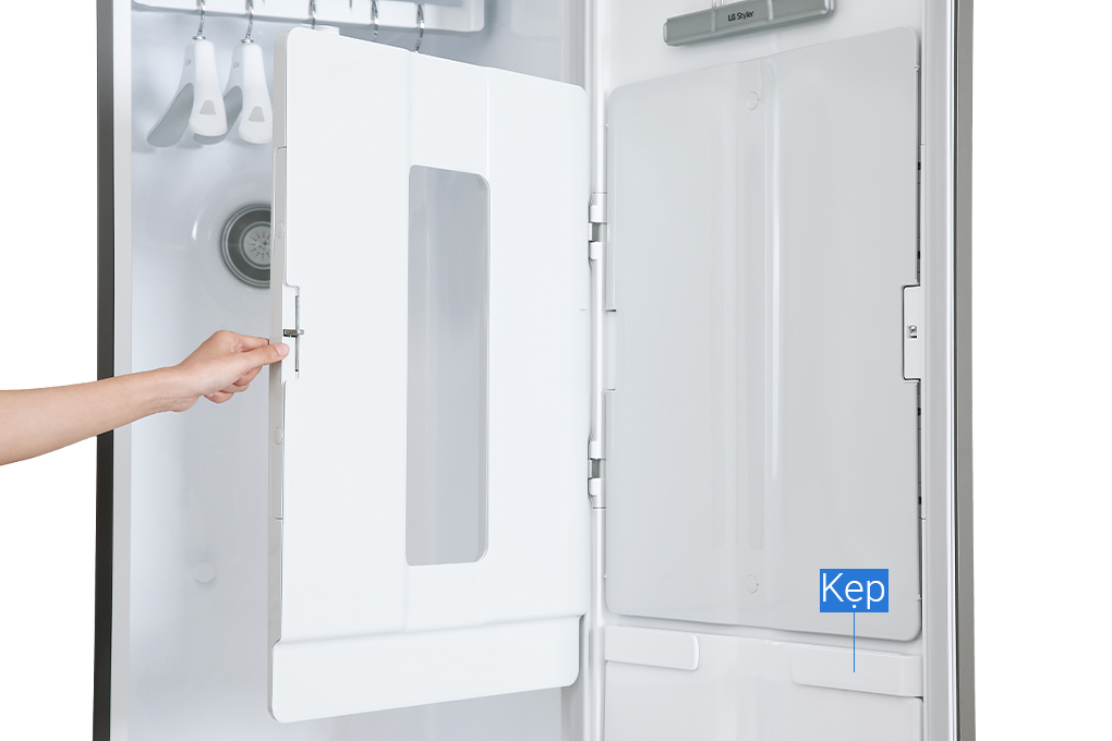 Tủ chăm sóc quần áo thông minh LG Styler Inverter 5 móc S5MB Màu Chrome