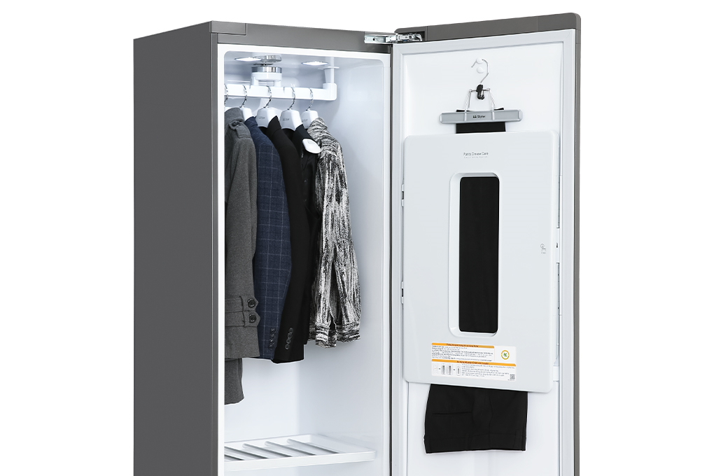 Tủ chăm sóc quần áo thông minh LG Styler Inverter 5 móc S5MB Màu Chrome