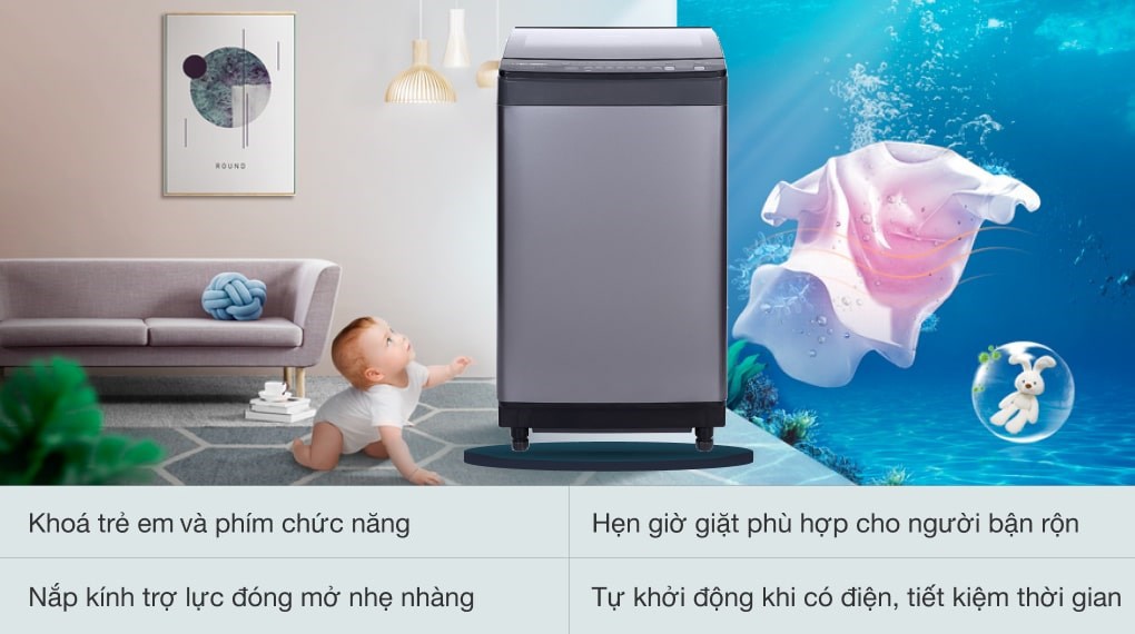 Máy giặt Sharp Inverter 9.5 Kg ES-X95HV-S