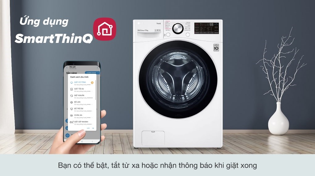 Máy giặt LG AI DD Inverter 15 Kg F2515STGW - 18