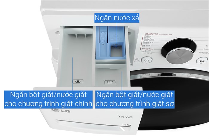Máy giặt LG AI DD Inverter 15 Kg F2515STGW Màu Trắng