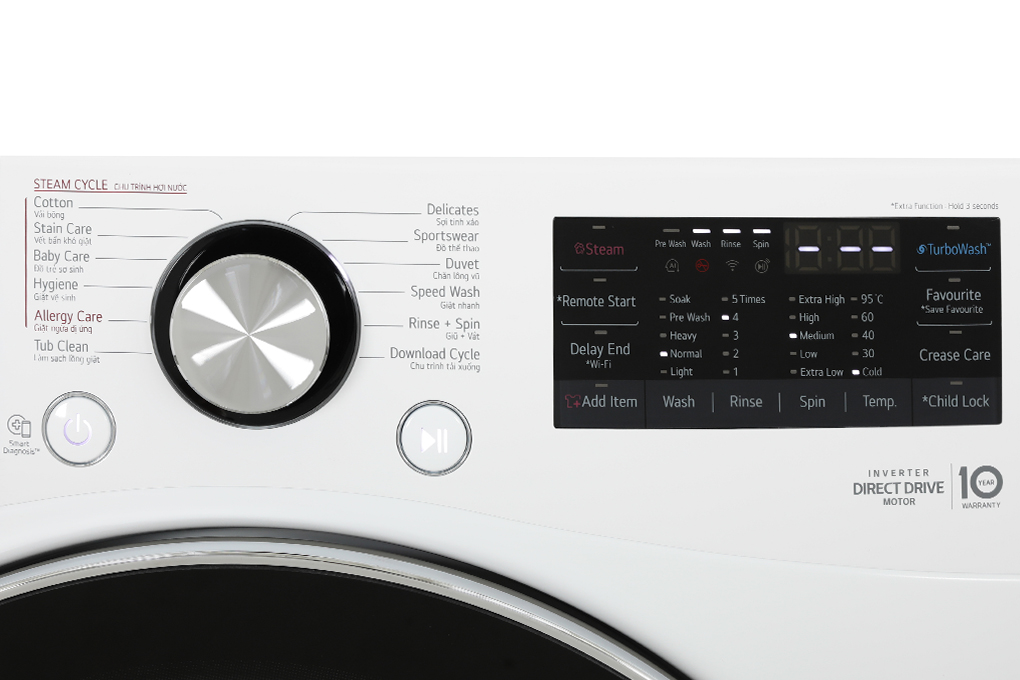 Máy giặt LG AI DD Inverter 15 Kg F2515STGW Màu Trắng