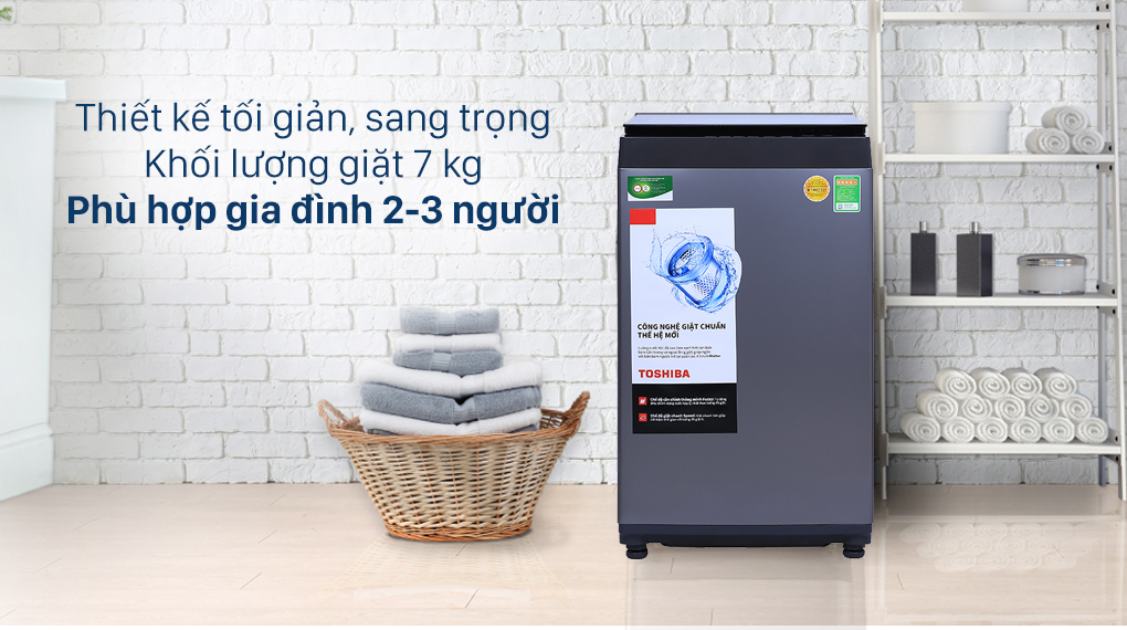 Máy giặt Toshiba 7 Kg AW-L805AV (SG) - Khối lượng 7 kg