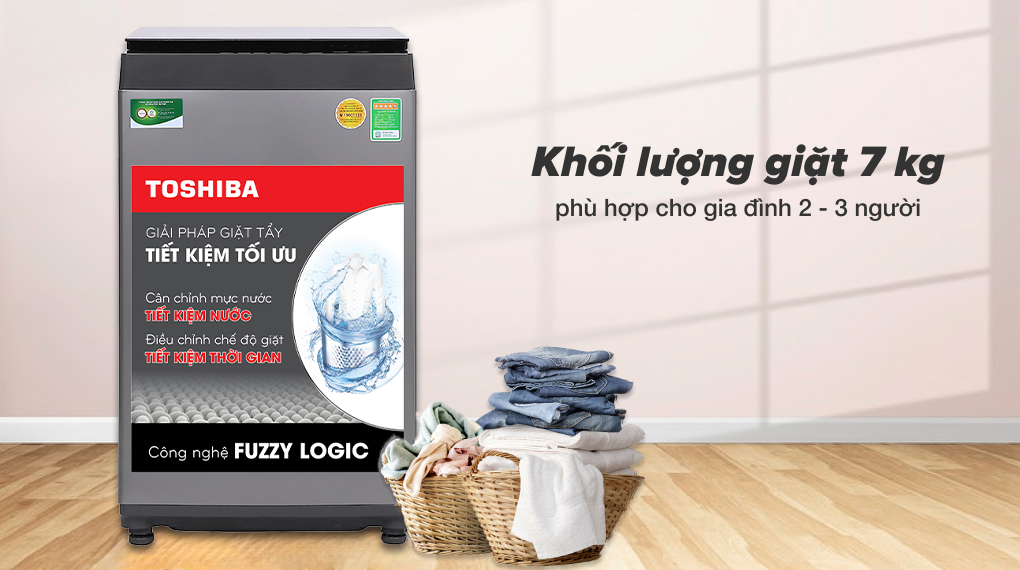 Máy giặt Toshiba 7 Kg AW-L805AV (SG) - Khối lượng 7 kg
