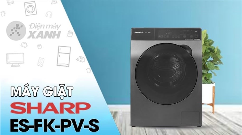 Máy giặt Sharp Inverter 12.5 Kg ES-FK1252PV-S