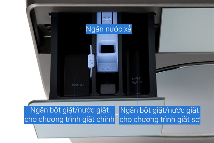 Máy giặt Sharp Inverter 12.5 Kg ES-FK1252PV-S Màu Đen