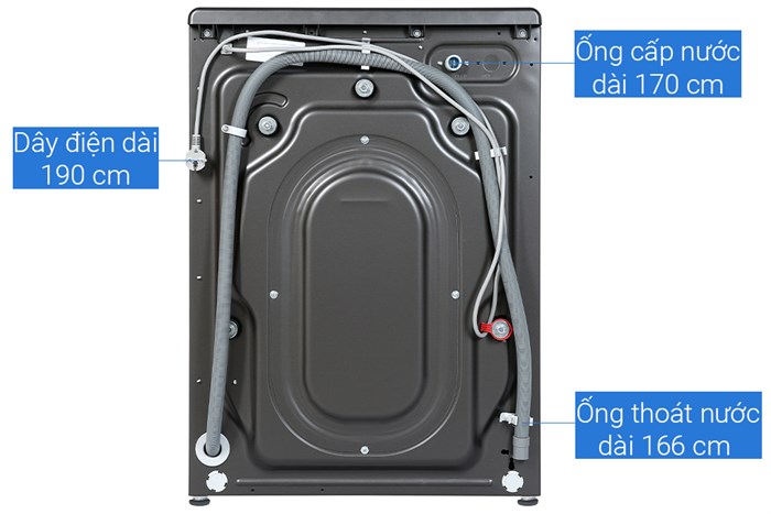 Máy giặt Sharp Inverter 12.5 Kg ES-FK1252PV-S Màu Đen