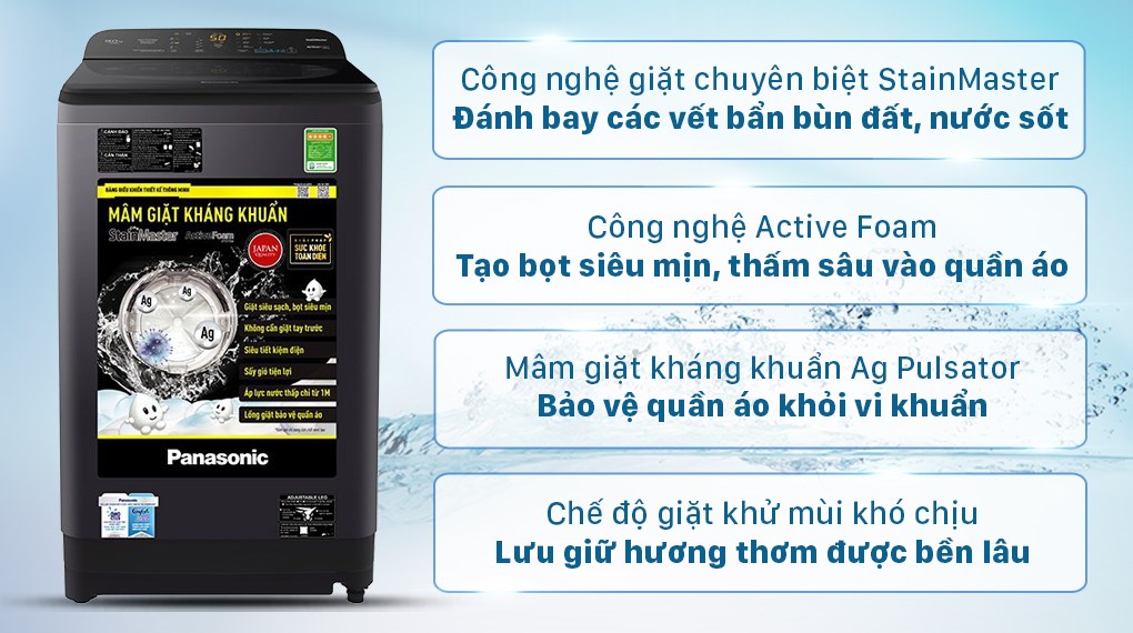 Máy giặt Panasonic 8.5 Kg NA-F85A9BRV - 12