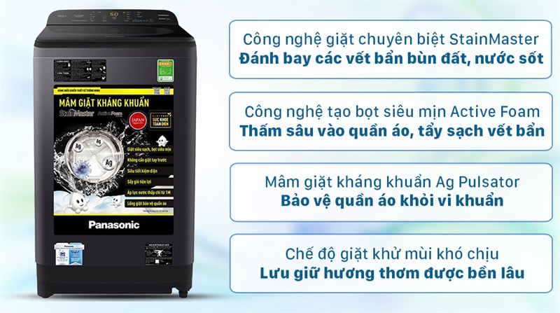 Máy giặt Panasonic 9 kg NA-F90A9BRV - 24