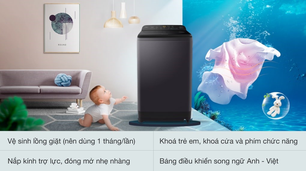 Máy giặt Panasonic 9 kg NA-F90A9BRV - 11