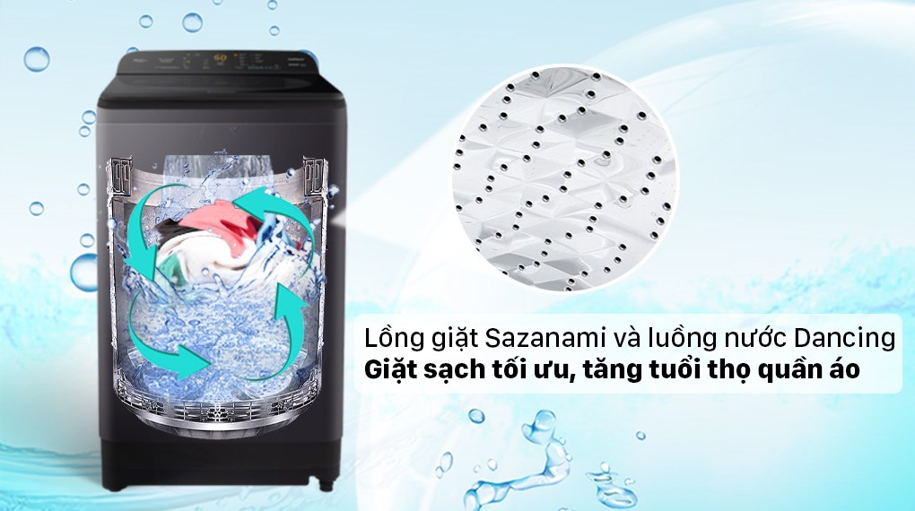 Máy giặt Panasonic 9 kg NA-F90A9BRV - 20