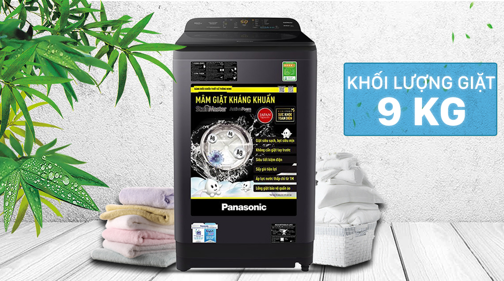 Máy giặt Panasonic 9 Kg NA-F90A9BRV - Khối lượng giặt