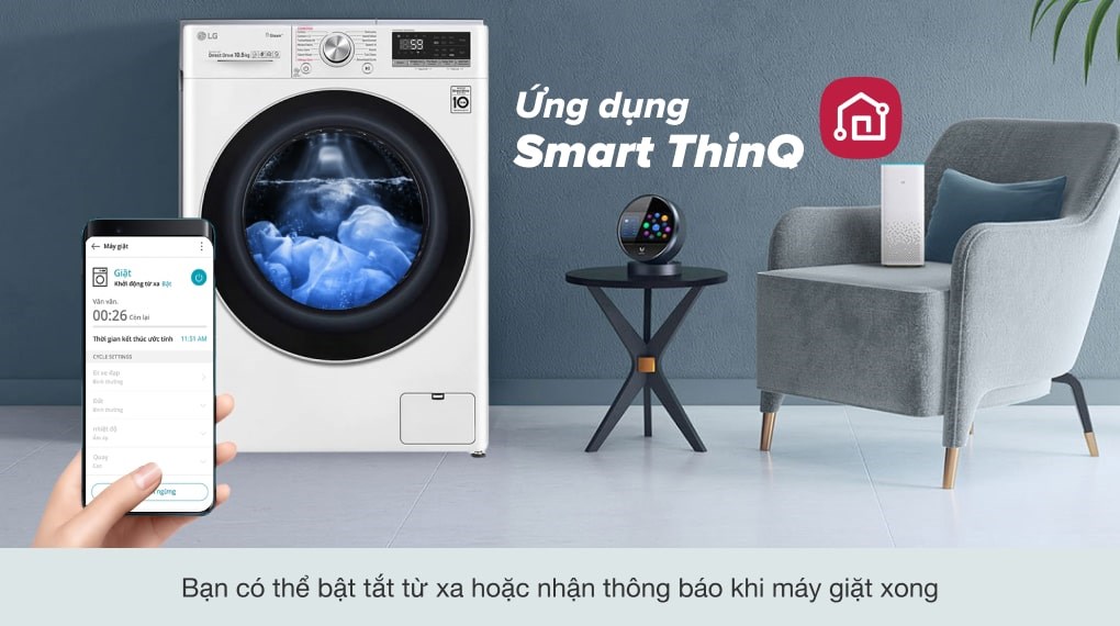 Máy giặt LG AI DD Inverter 10.5 kg FV1450S3W2