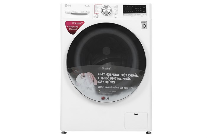 Máy giặt LG AI DD Inverter 10.5 kg FV1450S3W2 Màu Trắng