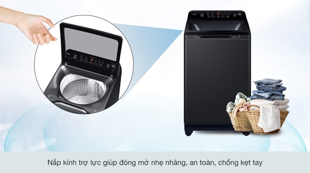 Máy giặt Aqua 9.8 kg AQW-FR98GT.BK